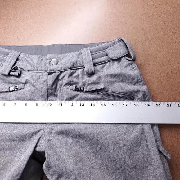 Turbine Ski Snowboard Snow Pants Women S Gray Pockets Vents Technical Outerwear - Picture 5 of 10